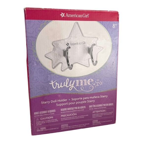 American Girl 18" Doll Holder Starry Wall Mount Screws Plexi Display Gift Box - Picture 4 of 7